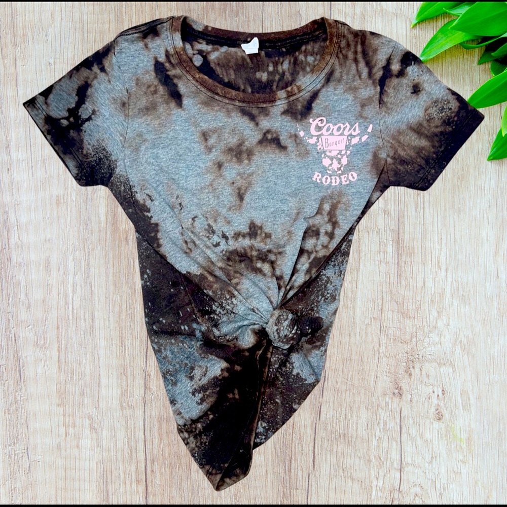 Bleached women’s Coors banquet  Tshirt